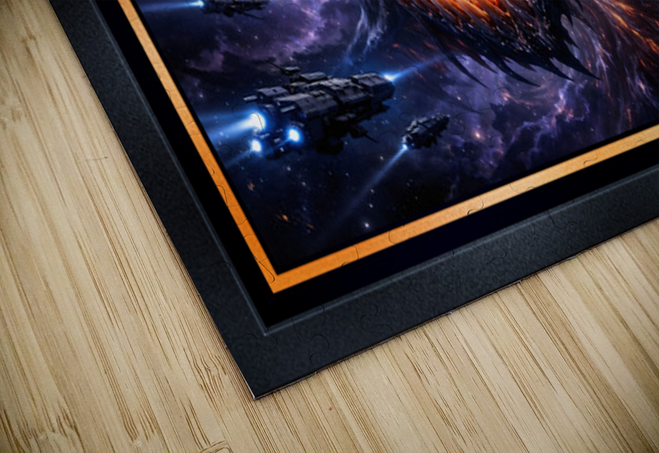 Cosmic Predator Krythos Voren Devourer Of Black Holes Horrific AI Concept Art by Xzendor7 xzendor7 Puzzle