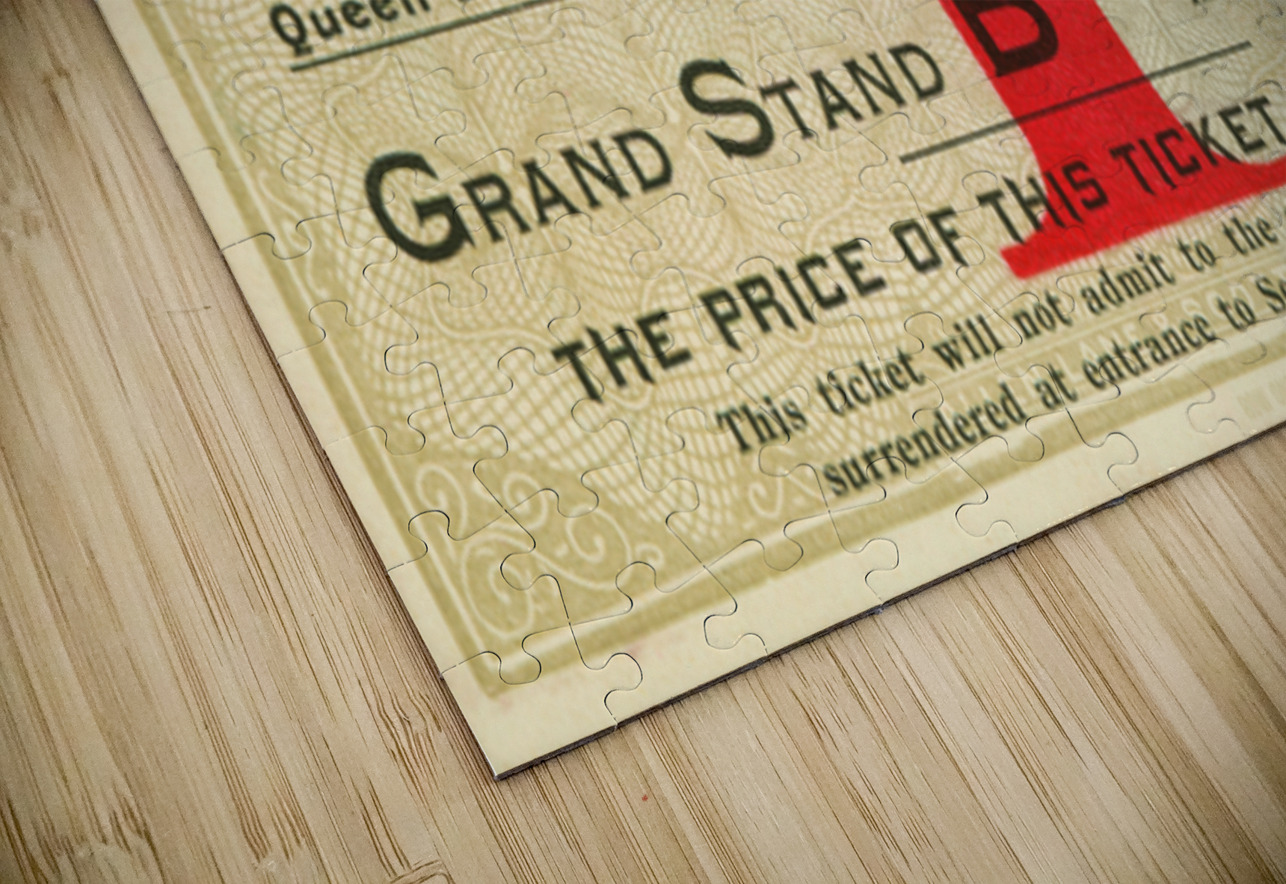 1893 Penn vs. Princeton Tigers Football Ticket Art Row One Brand Puzzle