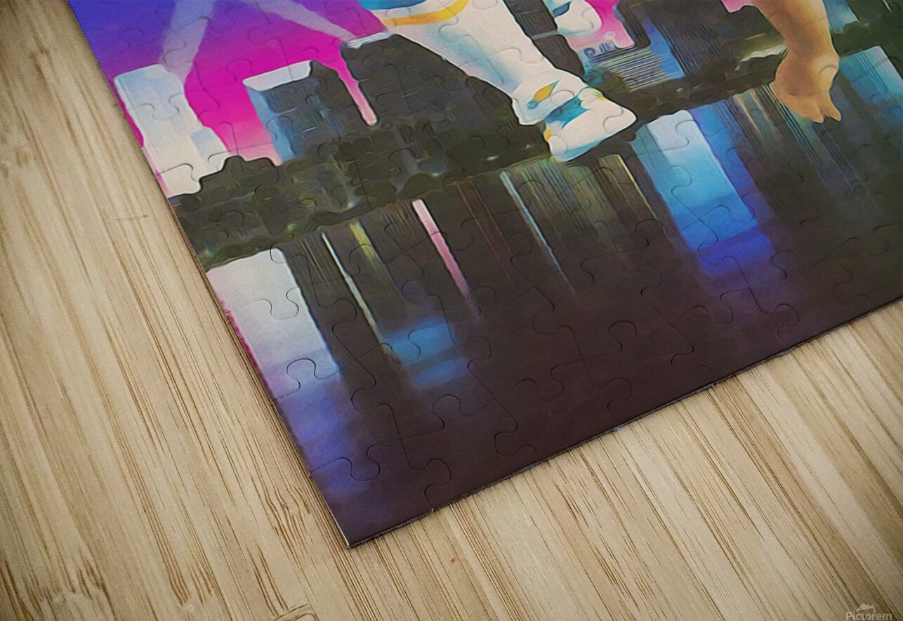 1980s Miami Orange Bowl Football Art Row One Brand Puzzle