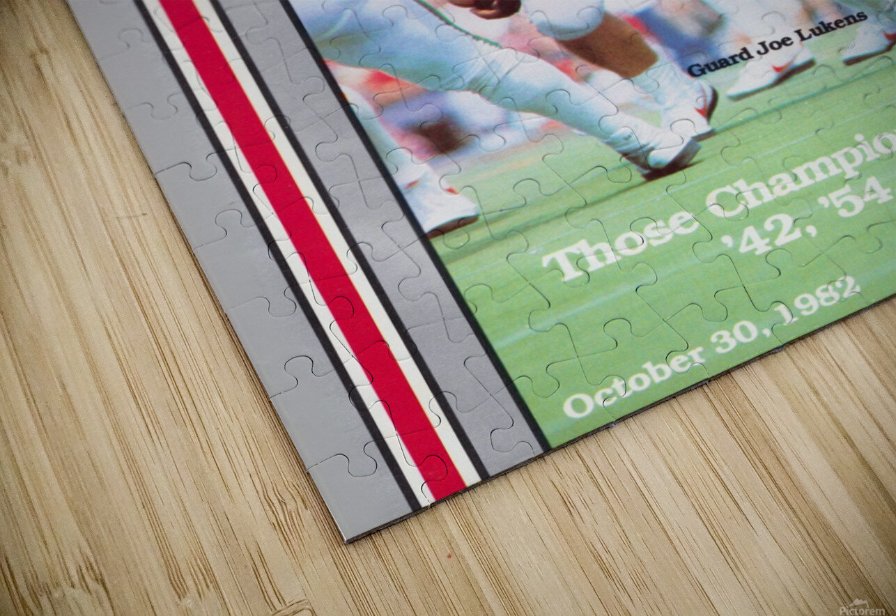 1982 Ohio State vs. Purdue Program Cover Art Row One Brand Puzzle