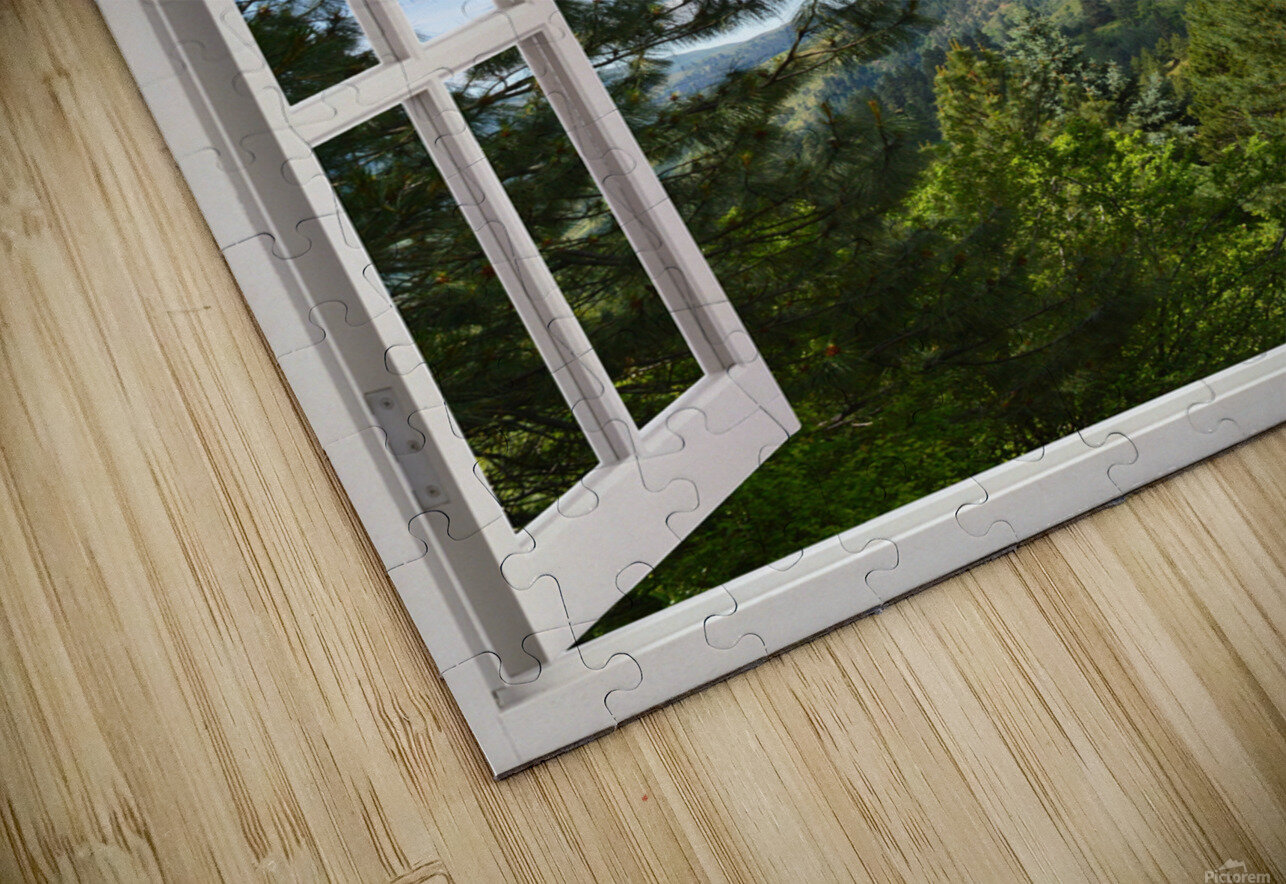 Pine Trees and Grassy Hills Michelle Wood Natural Healing Views Puzzle