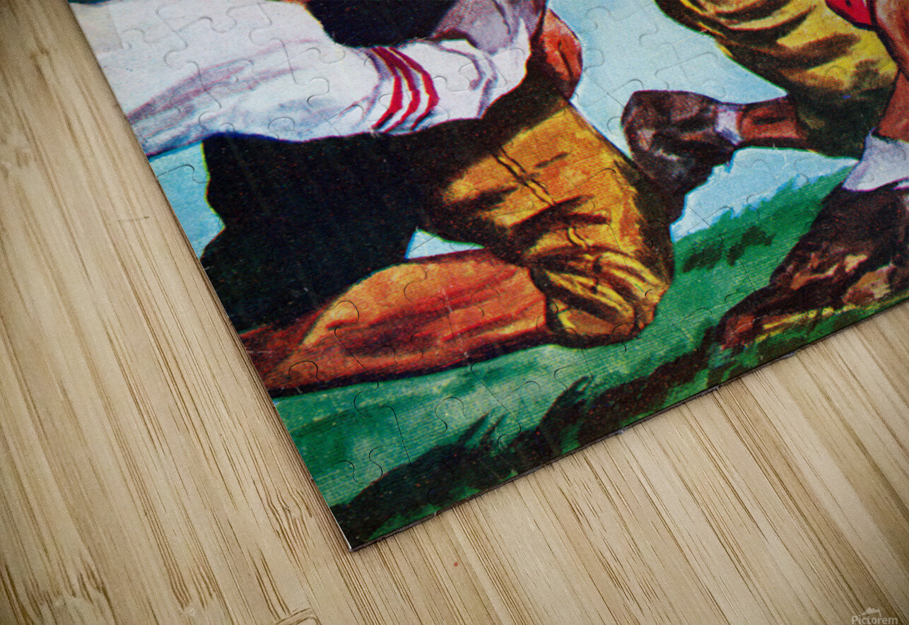 1946 Gridiron Action Football Art  Row One Brand Puzzle