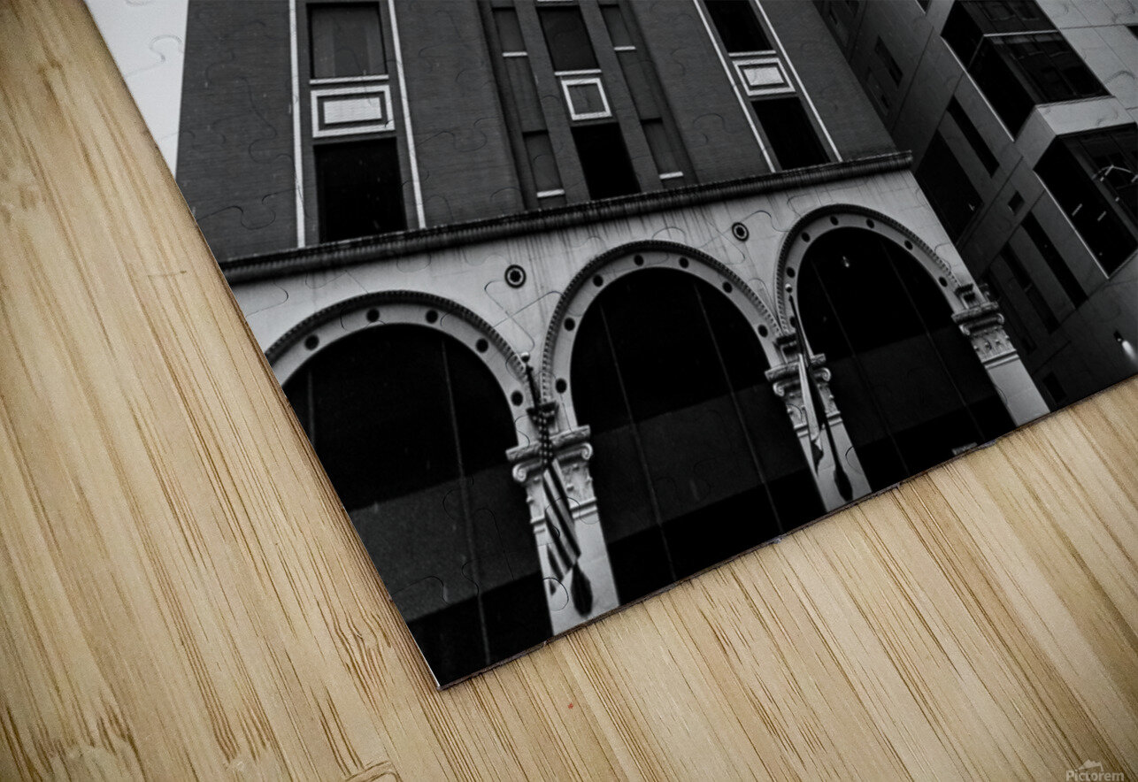 Black and White Austin Skyscrapers Aperture Adventure Delaney Van Puzzle