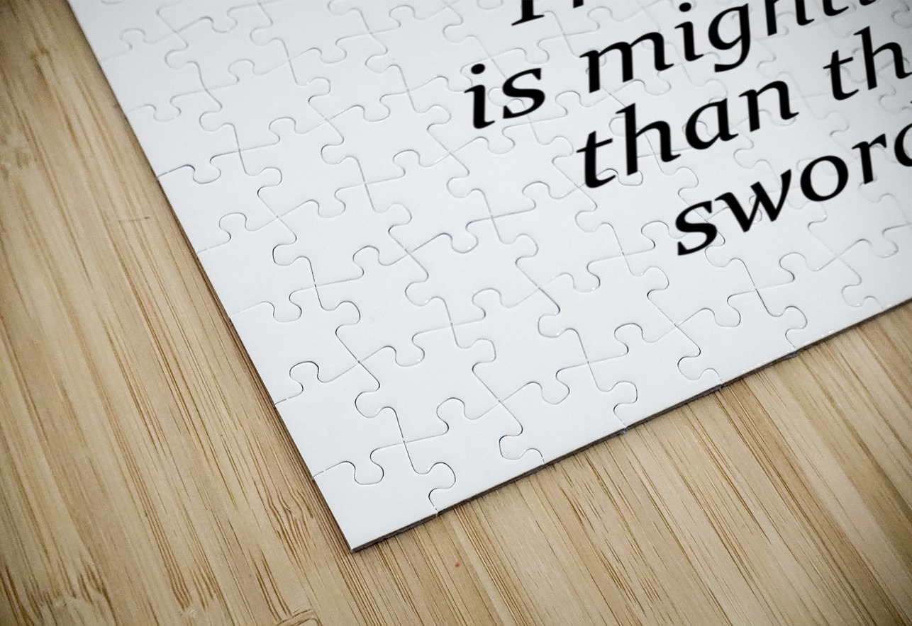 the pen is mightier than the sword white ABConcepts Puzzle