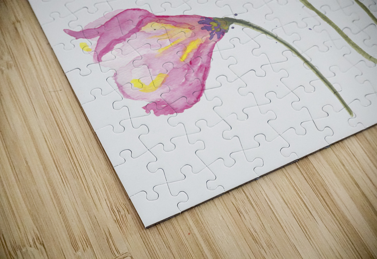 Pink Flower Burst Cheryl Zapata Puzzle