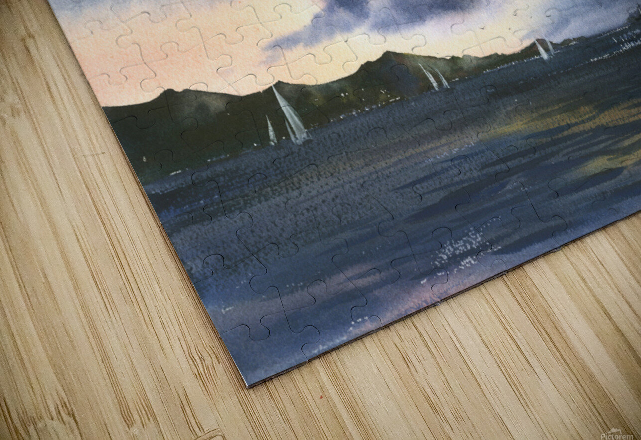 Sea and pink clouds Eugenia Gorbacheva Puzzle