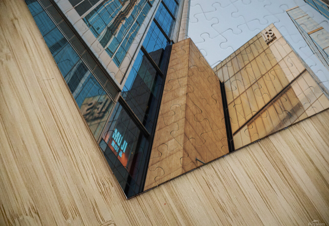 IFS skyscrapers against sky in Chengdu Philippe Lejeanvre Puzzle