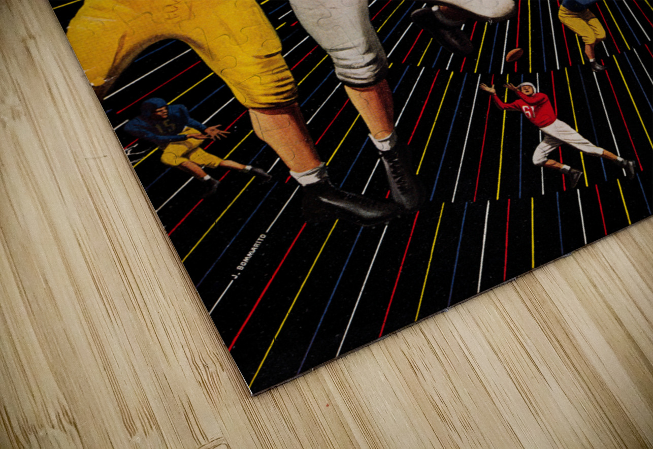 1951 Cal vs. Stanford Football Program Cover Art Row One Brand Puzzle