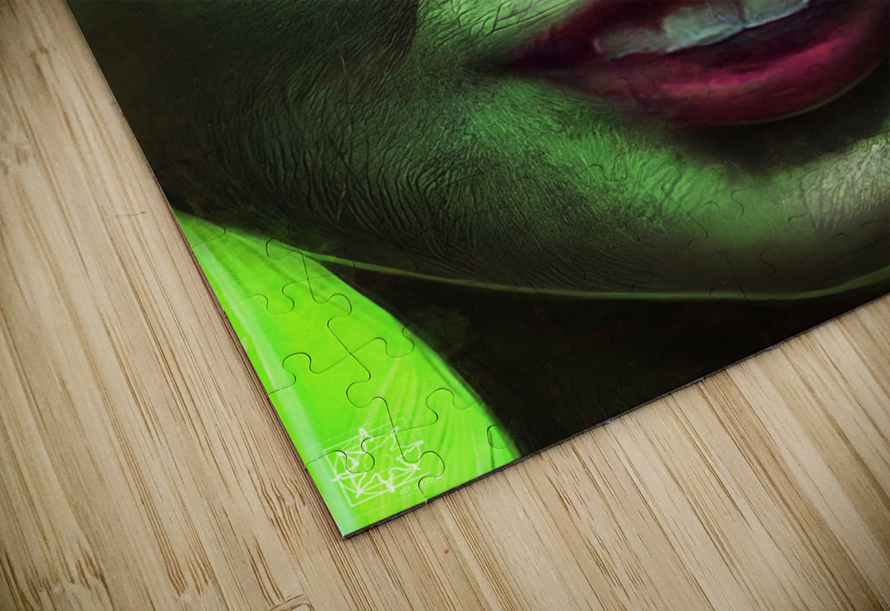 The Green Woman 3 ChrisHarrisArt Puzzle