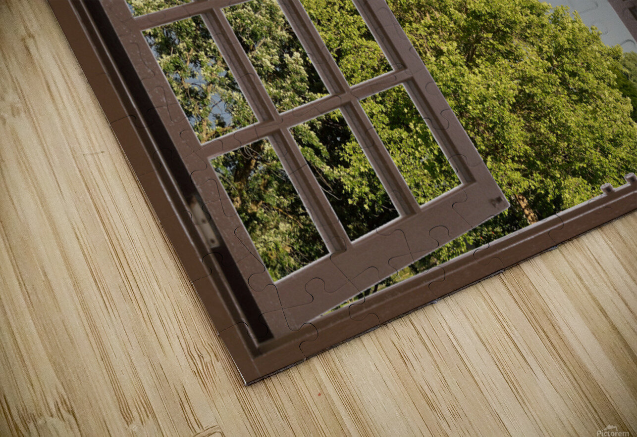 Summer Rainbow Over Trees Michelle Wood Natural Healing Views Puzzle