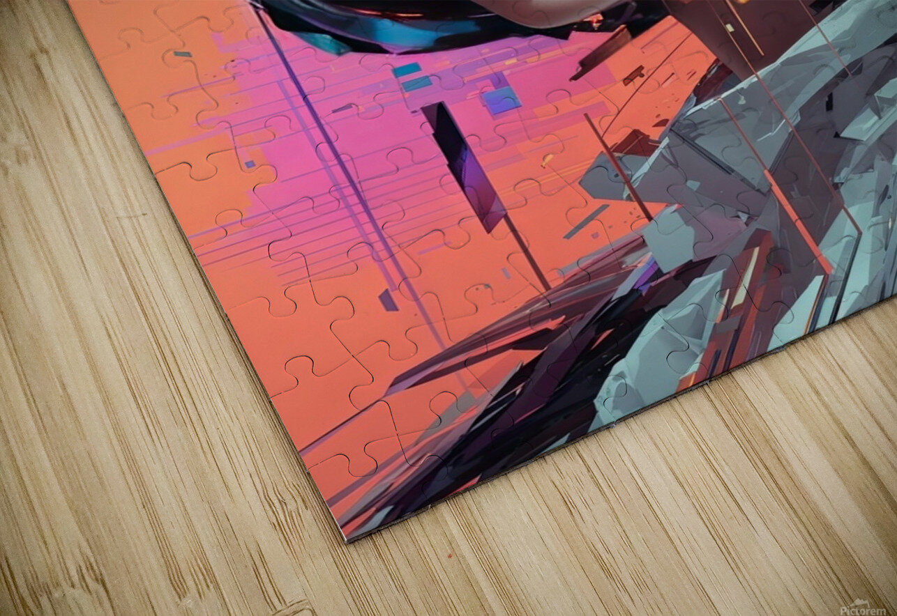 Glitch Aesthetics Dynamic art Canvas Collection Puzzle