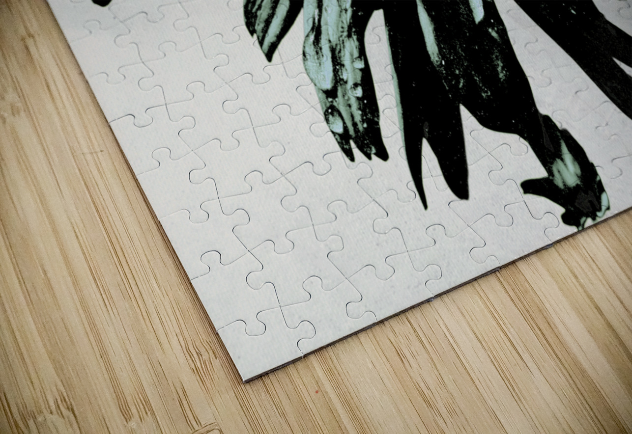 Dark Lime Daisy Flower on an Abstract Pale Background Catriona Roberts Nature Photography and Designs Puzzle