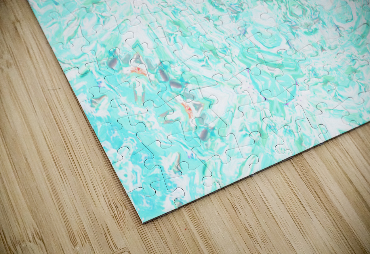  Abstract Colours Collide in Lime Greens and Whites  Catriona Roberts Nature Photography and Designs Puzzle