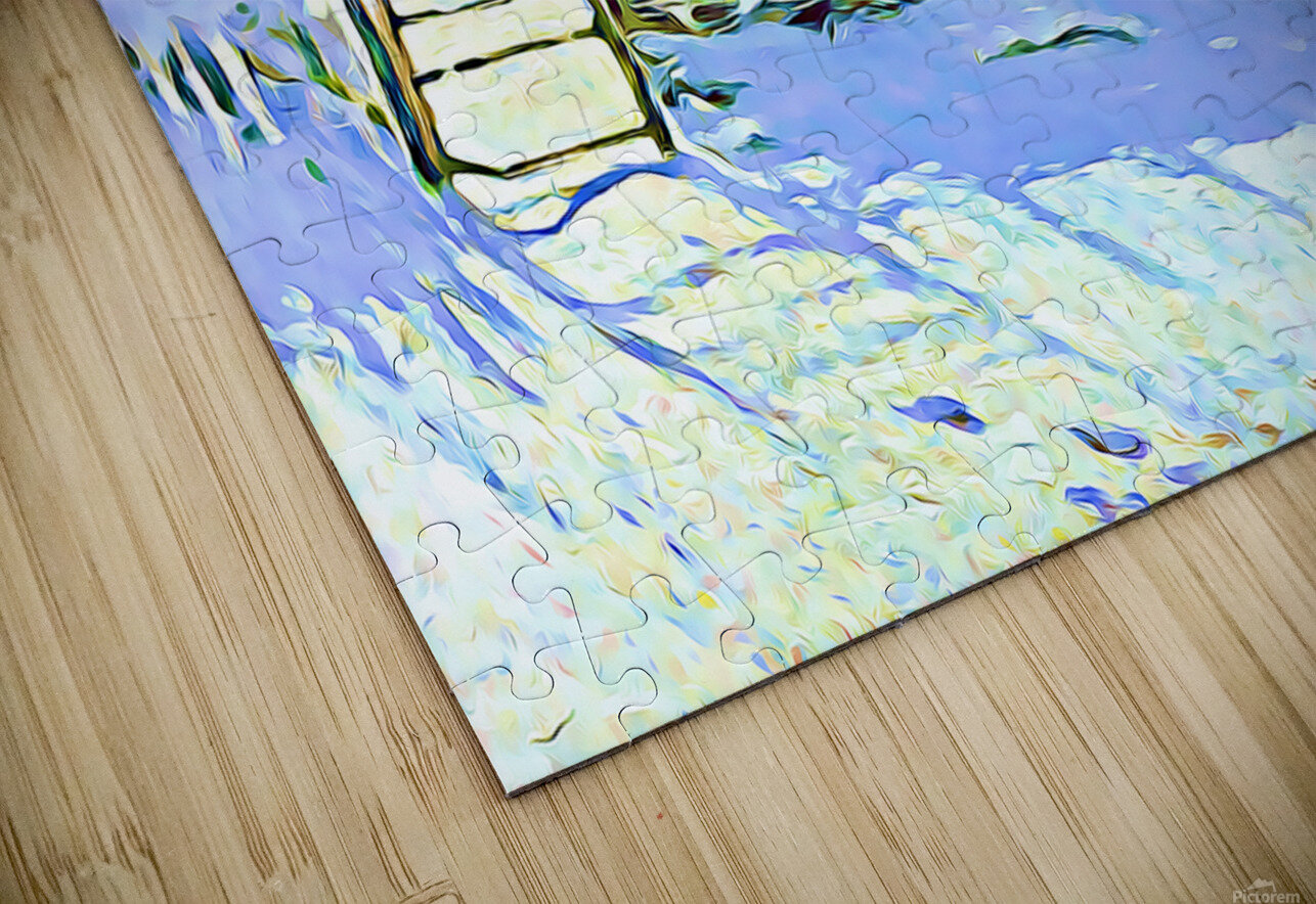 The Magpie 1868–1869  digitized Monet by ArteFinoArt Puzzle