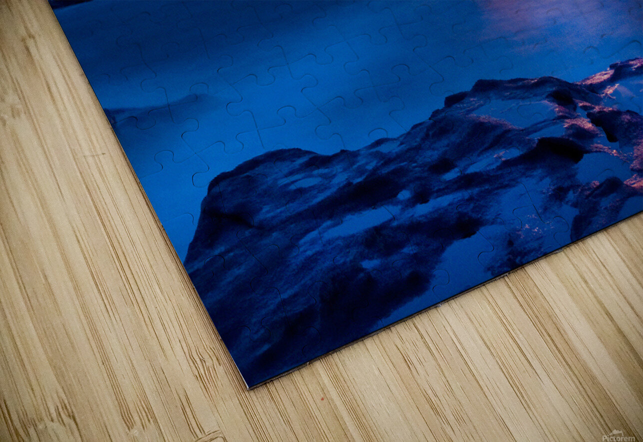 Lighted Cape Neddick Nubble Lighthouse During the Holidays in Maine Allan Wood Puzzle