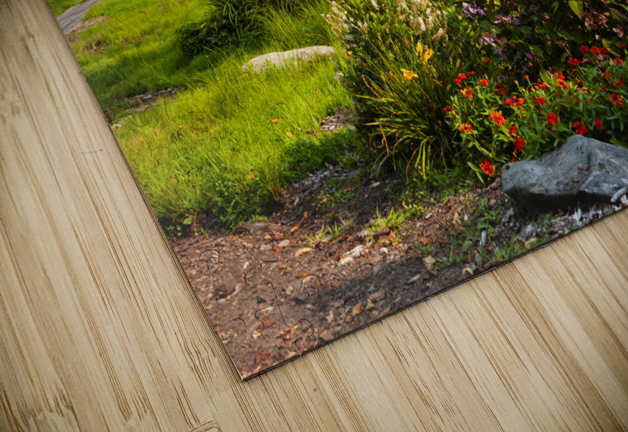 Wildflowers Garden by Burnt Island Lighthouse in Maine Allan Wood Puzzle