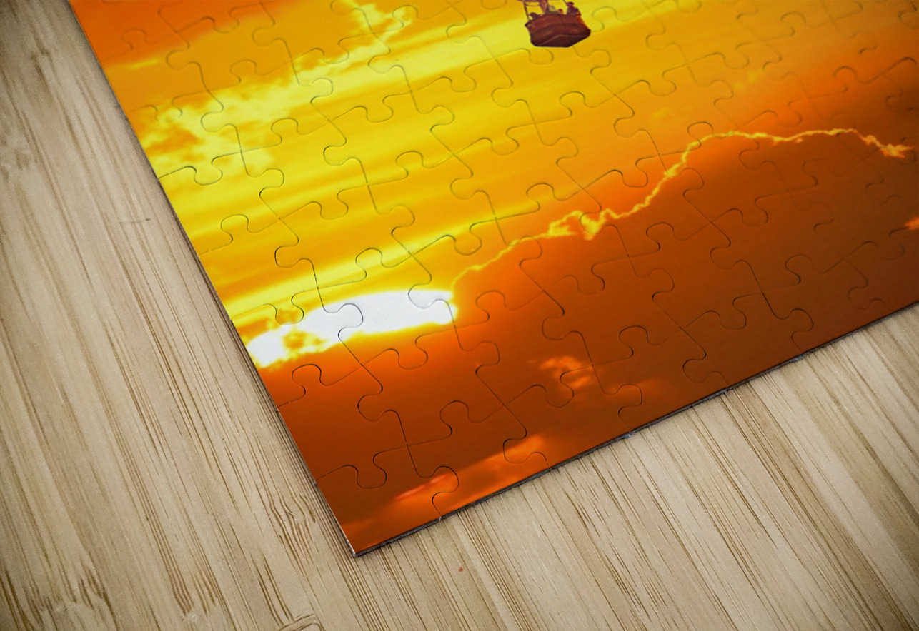 Hot Air Balloon at Sunset Darin E Hartley Photography Puzzle