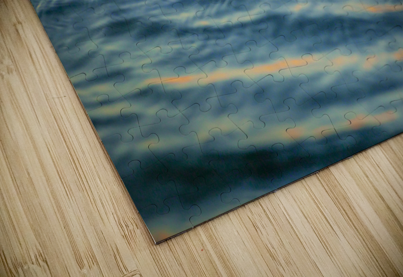 Blue Water Abstract Merritt Island National Refuge Sunset Florida X100 Rich Franco Puzzle