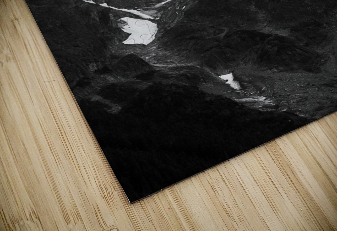 mt currie pemberton bc  vertical 2628 Currie 13k. Black And White Puzzle