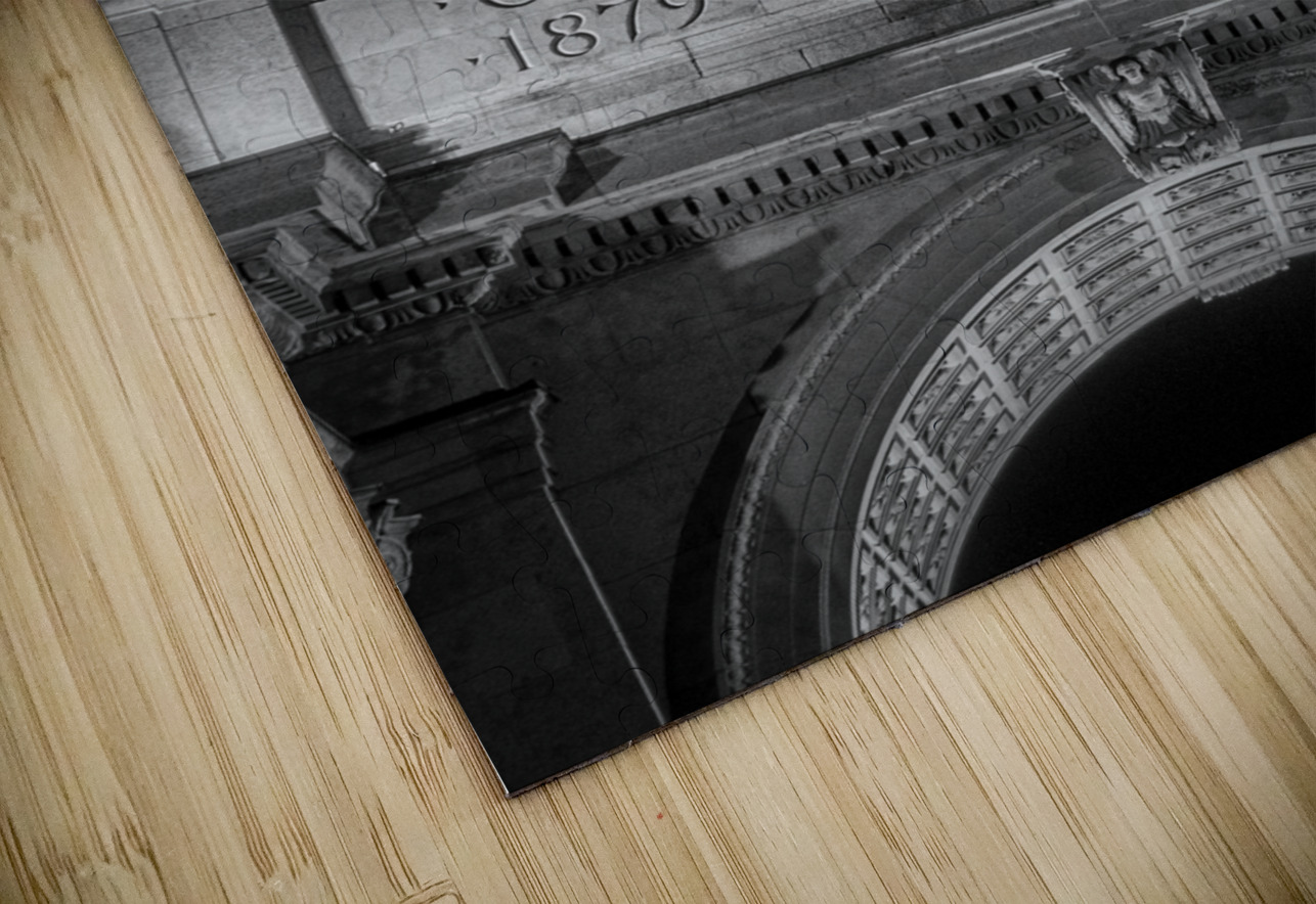 canadian national exhibition at night  vertical 4 Black And White Puzzle