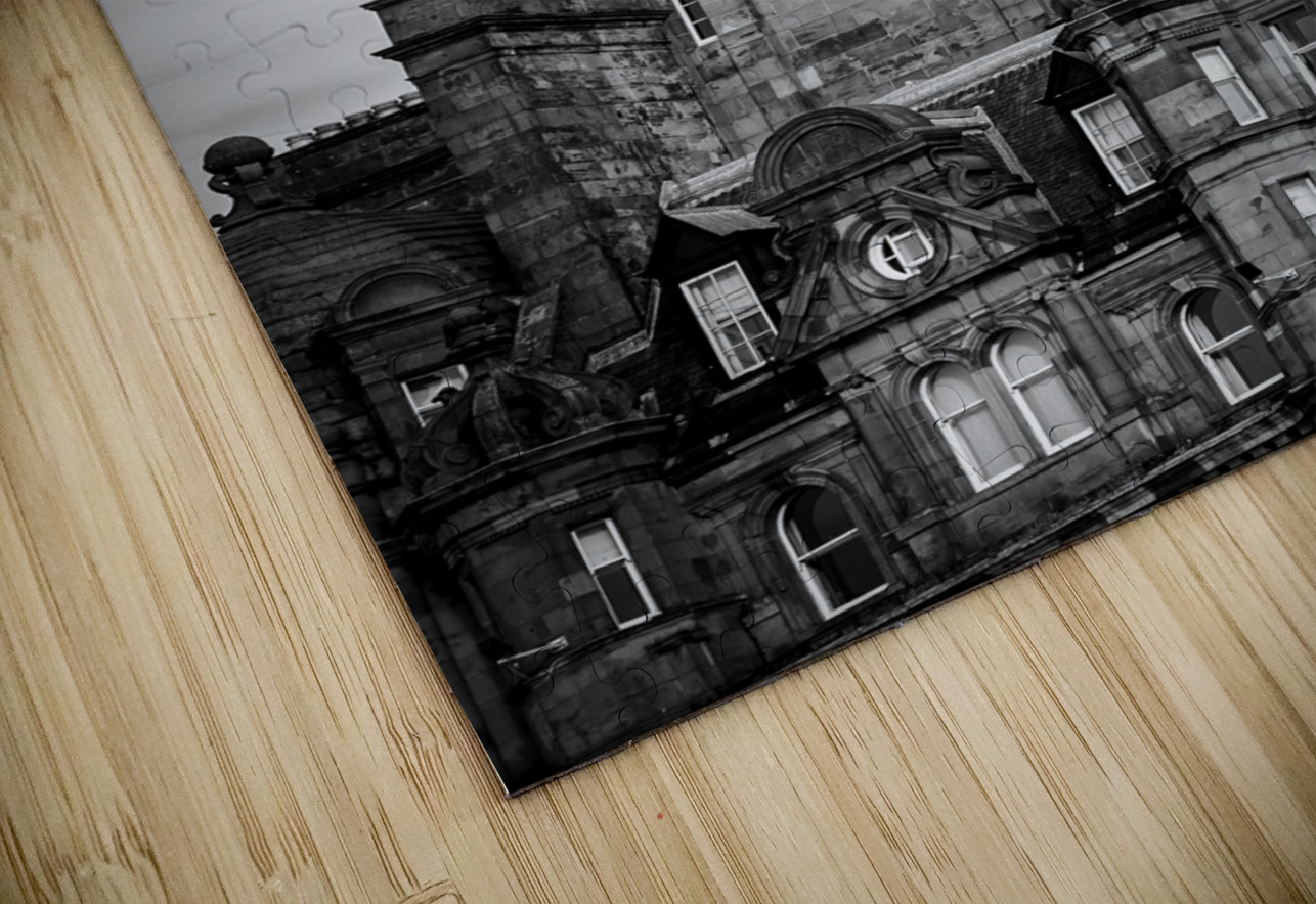 north british railway station hotel  vertical 466 Black And White Puzzle