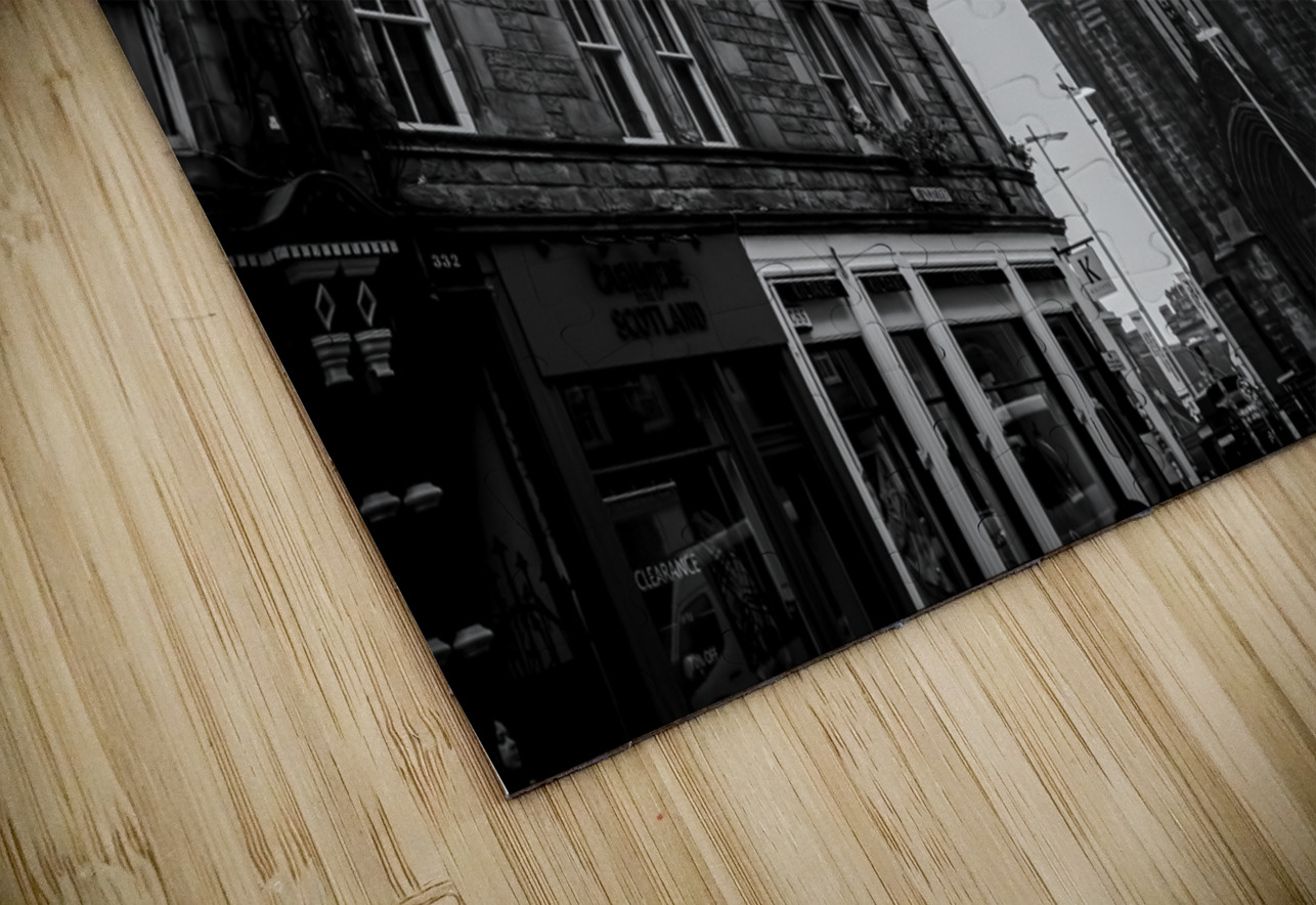 royal mile at johnston terrace  horizontal 4694 T Black And White Puzzle