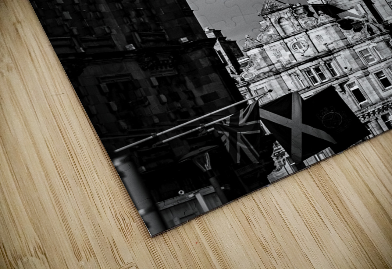 the balmoral hotel  vertical 4659 Balmoral 13k.jp Black And White Puzzle