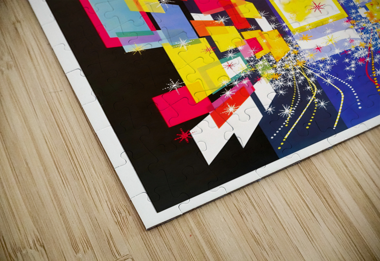 vintage sixties abstract new york art Row One Brand Puzzle