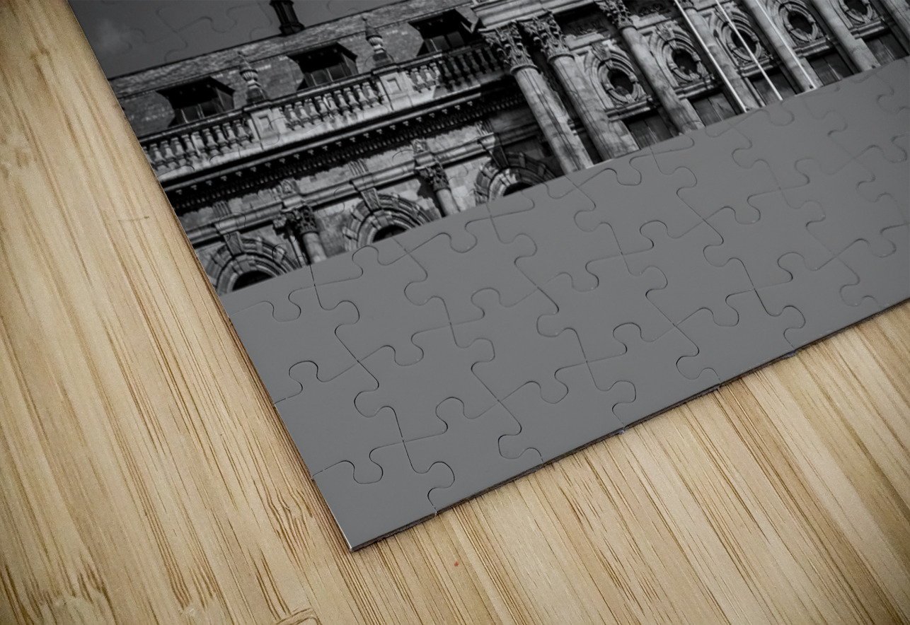 cape town city hall building  horizontal 2988 Ool Black And White Puzzle