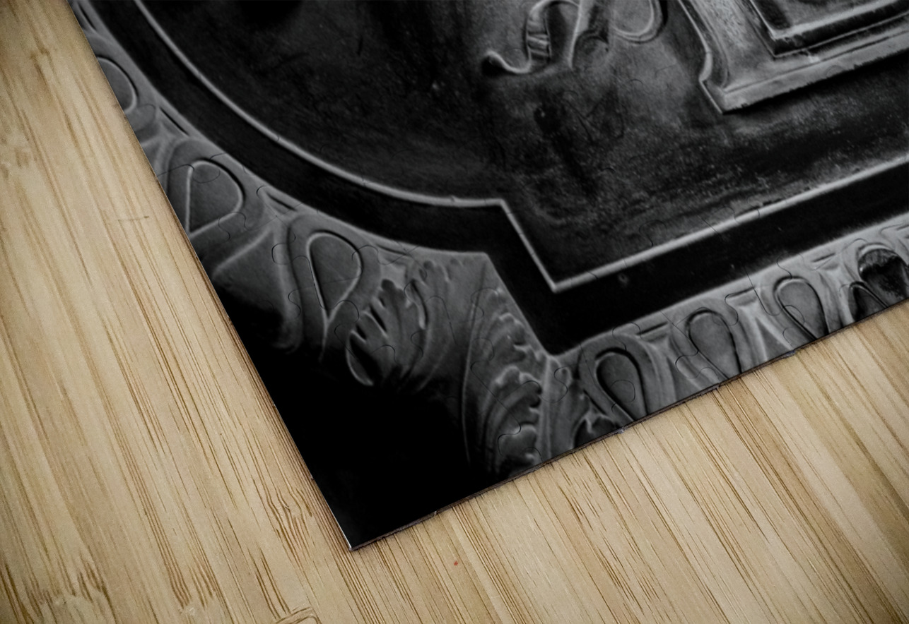 door at the louvre  horizontal 2482 Porte 13k Black And White Puzzle