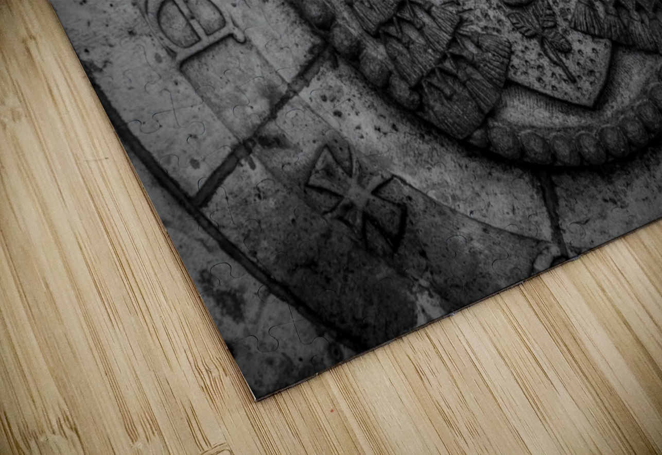 inside top sacre coeur dome  horizontal 2512 Vive Black And White Puzzle