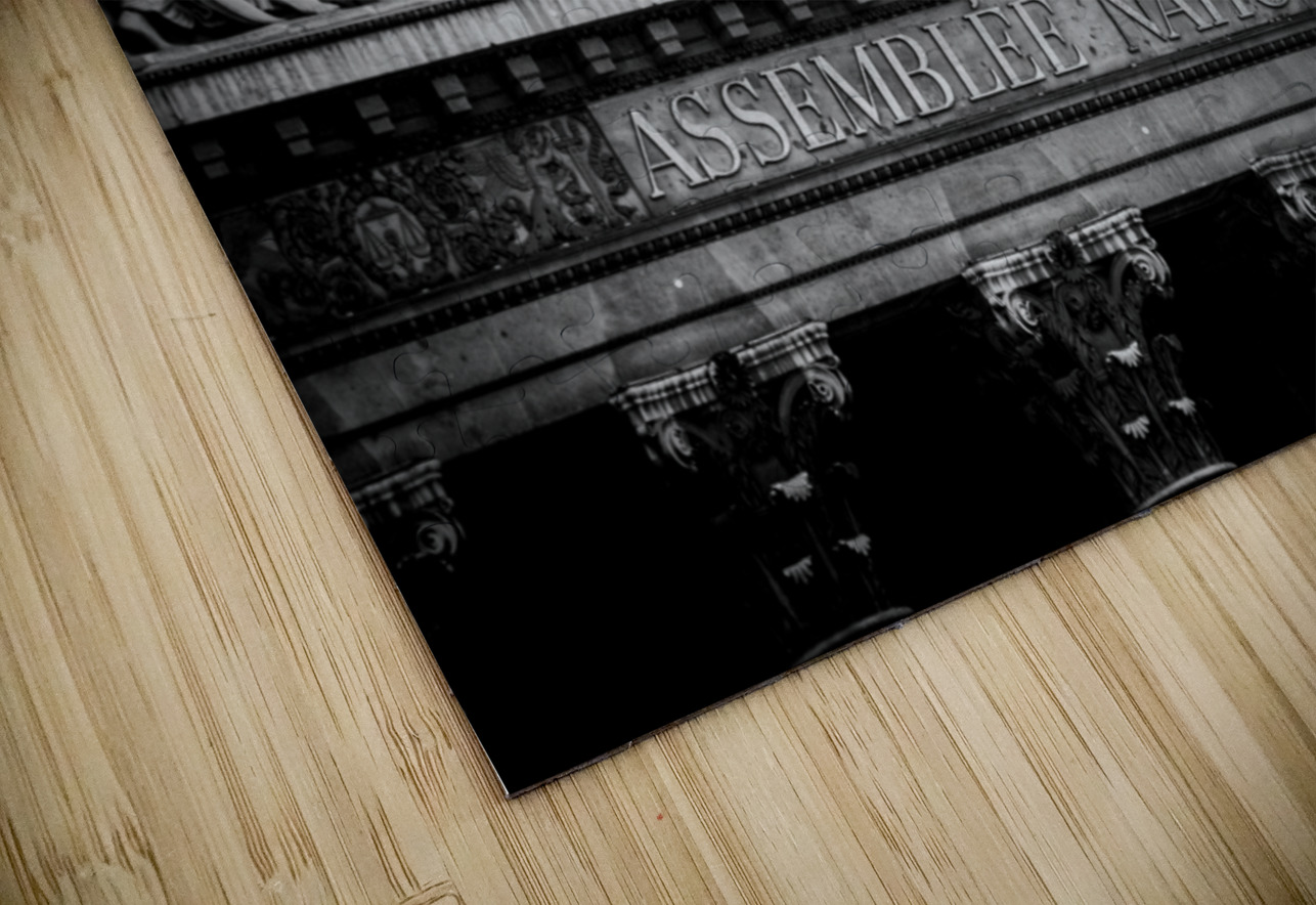 top of assemblee nationale  horizontal 2499 Assem Black And White Puzzle