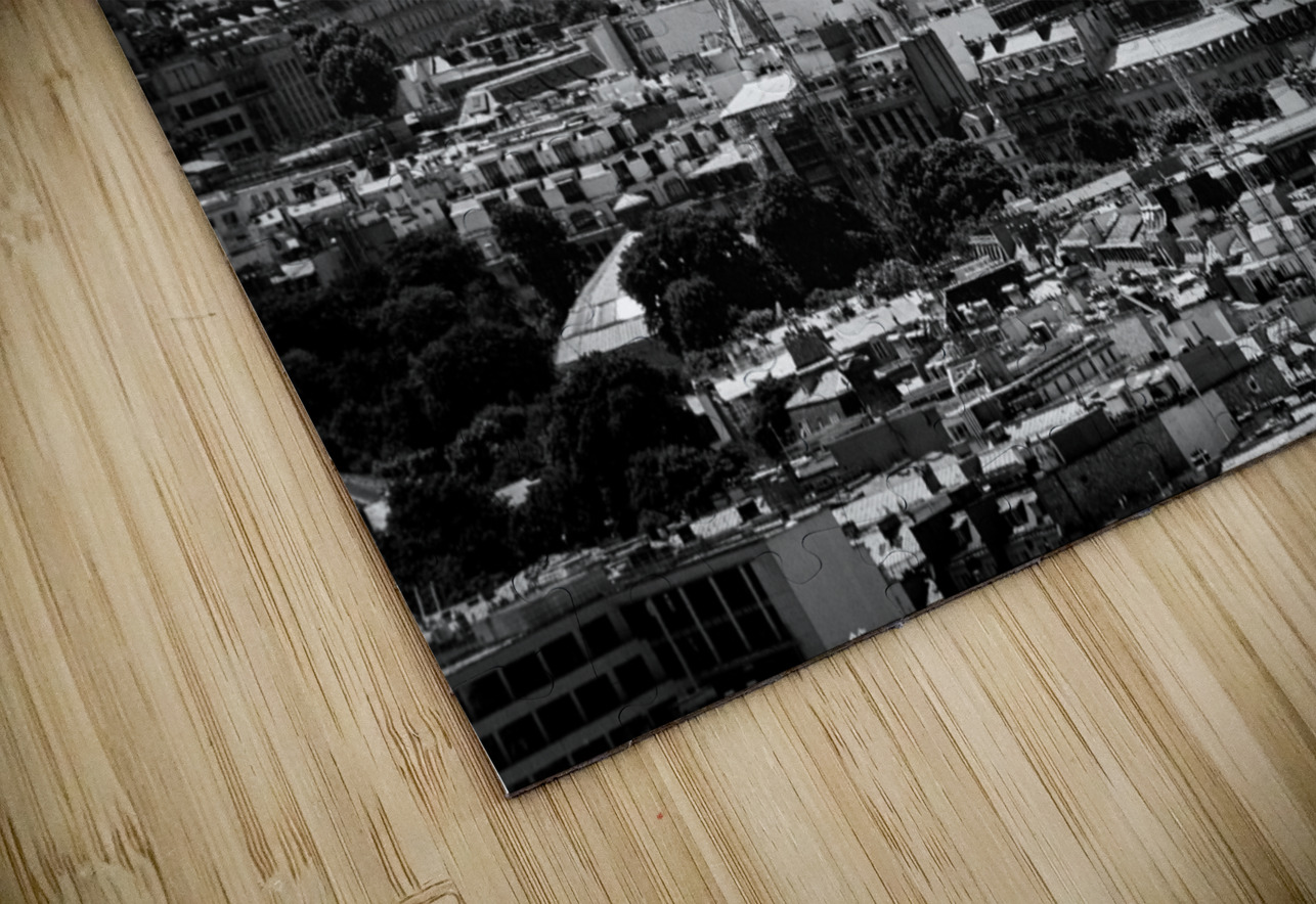 septemie arrondissement de sacre coeur  horizonta Black And White Puzzle