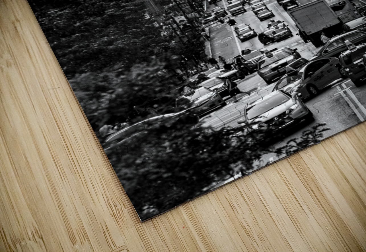 2nd ave at 42nd street  vertical 1496 Second 13k. Black And White Puzzle