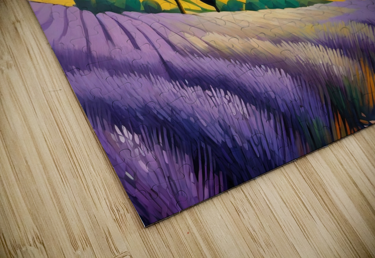 Lavender field 3 Esmonbijouart Puzzle