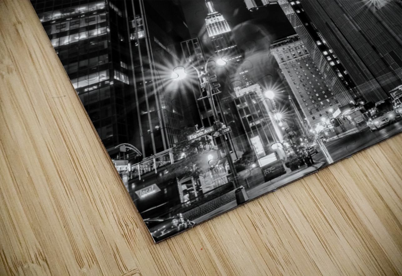 madison square garden penn station  vertical 1482 Black And White Puzzle