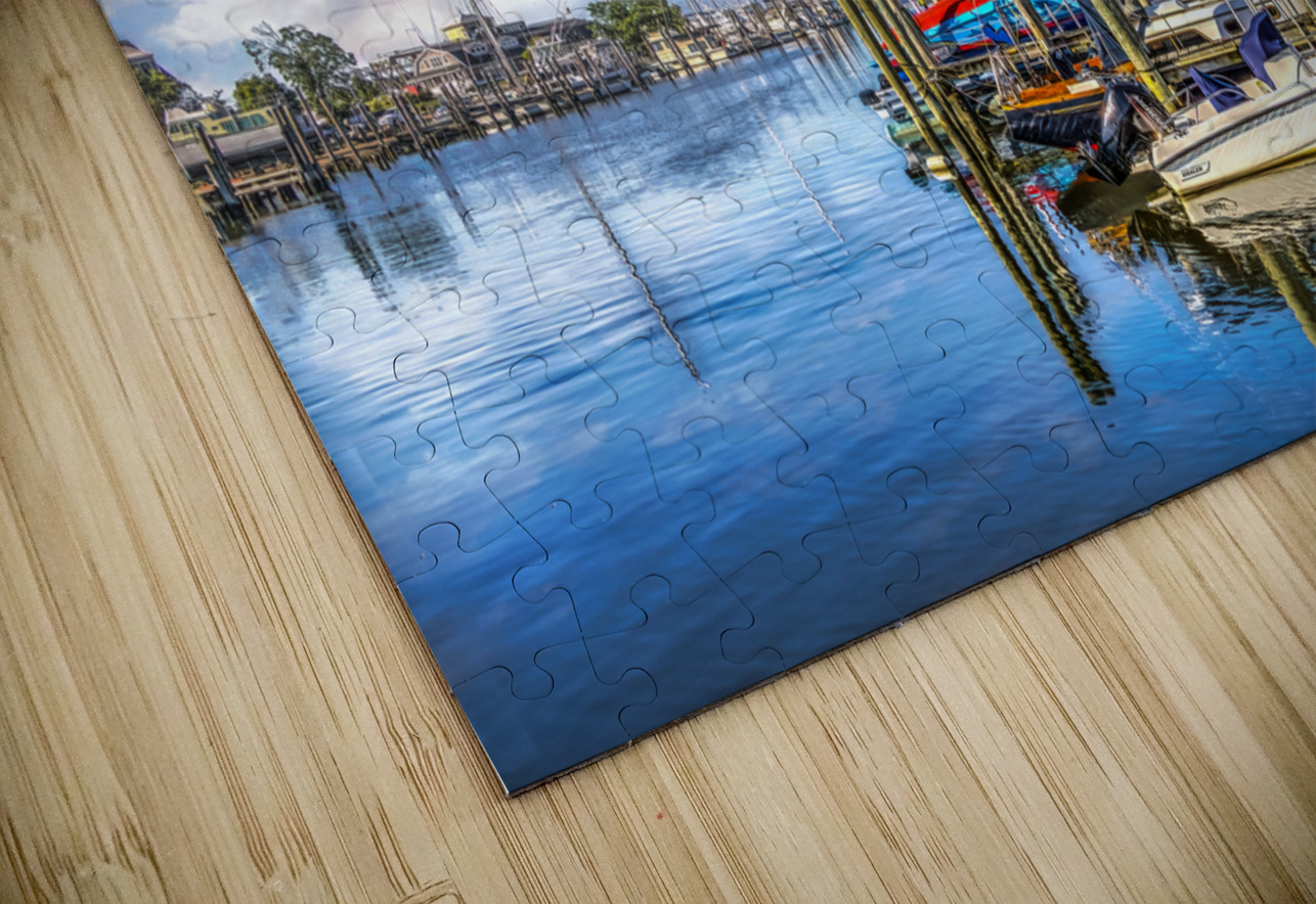 Blue Skies over Mystic River Shelia Hunt Photography Puzzle