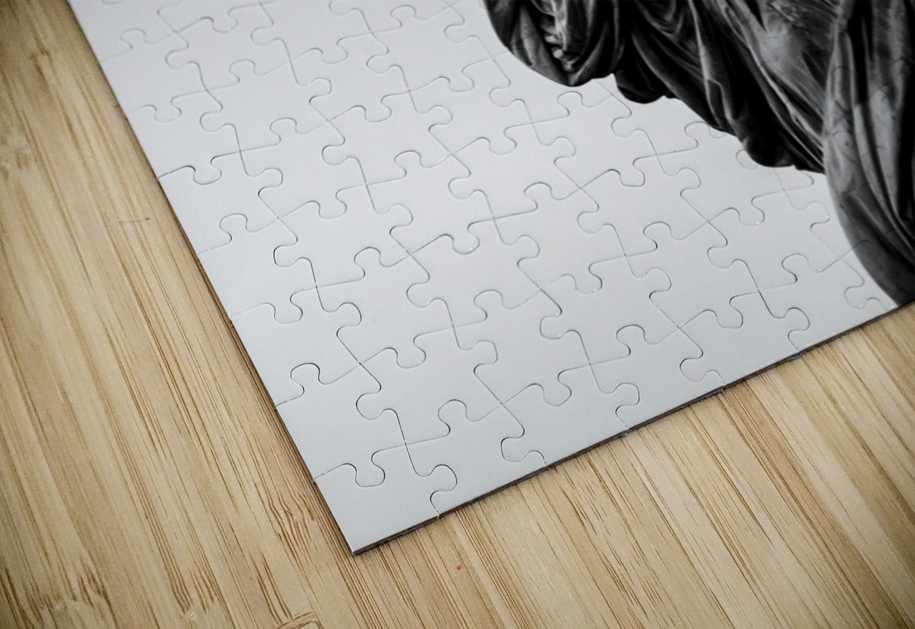 statue of liberty with torch  vertical 1461 Liber Black And White Puzzle