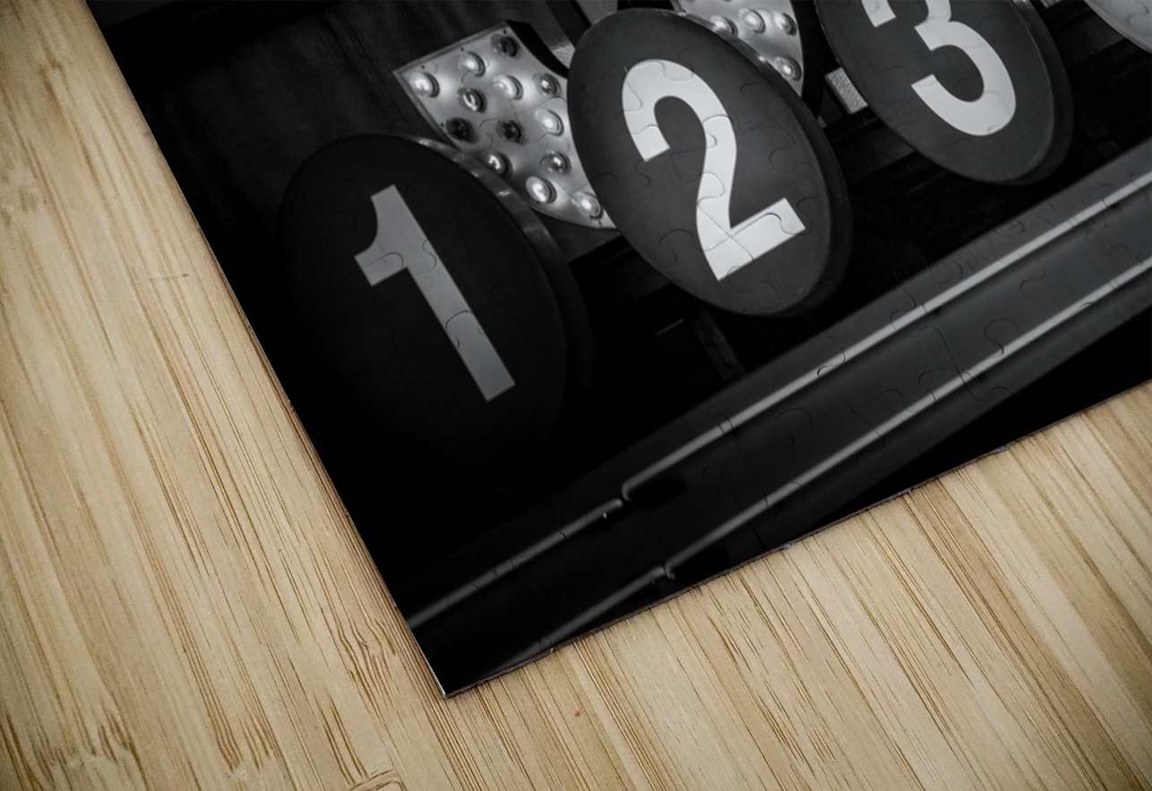 subway sign times square  horizontal 1502 Sub 13k Black And White Puzzle