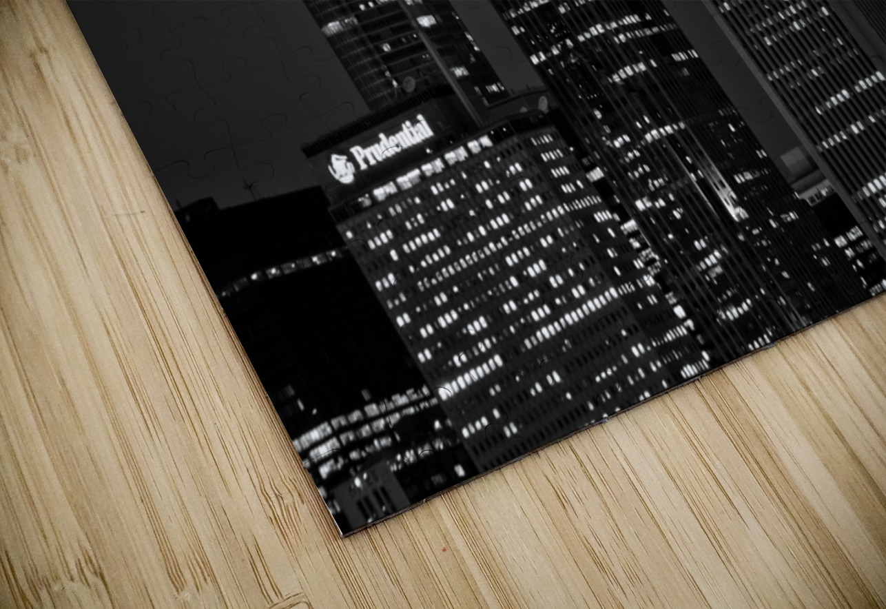 two prudential plaza  horizontal 1215 Two 13k Black And White Puzzle