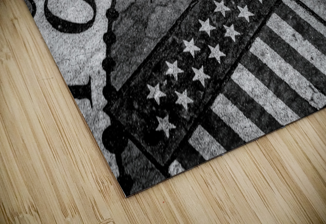 city of los angeles seal  horizontal 2178 Losange Black And White Puzzle