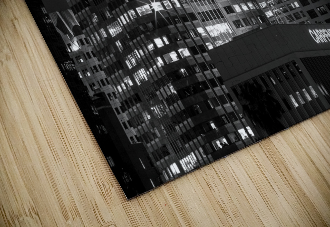 ernst young building downtown los angeles at nigh 1708176714.6803 Black And White Puzzle