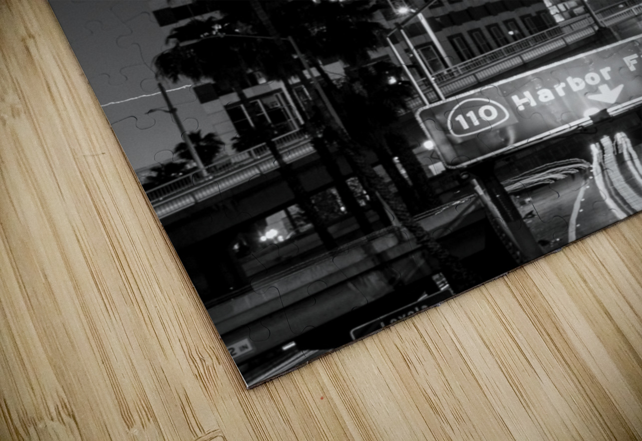 ritz carlton wedbush buildings  vertical 2203 Wed Black And White Puzzle