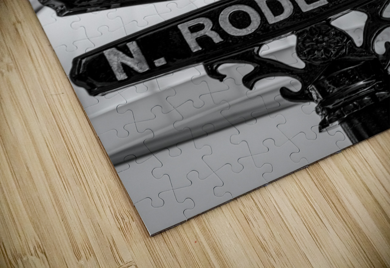 via rodeo and rodeo drive  vertical 2192 Rodeo 2 Black And White Puzzle