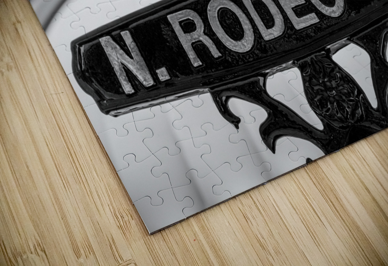via rodeo and rodeo drive  horizontal 2192 Rodeo Black And White Puzzle