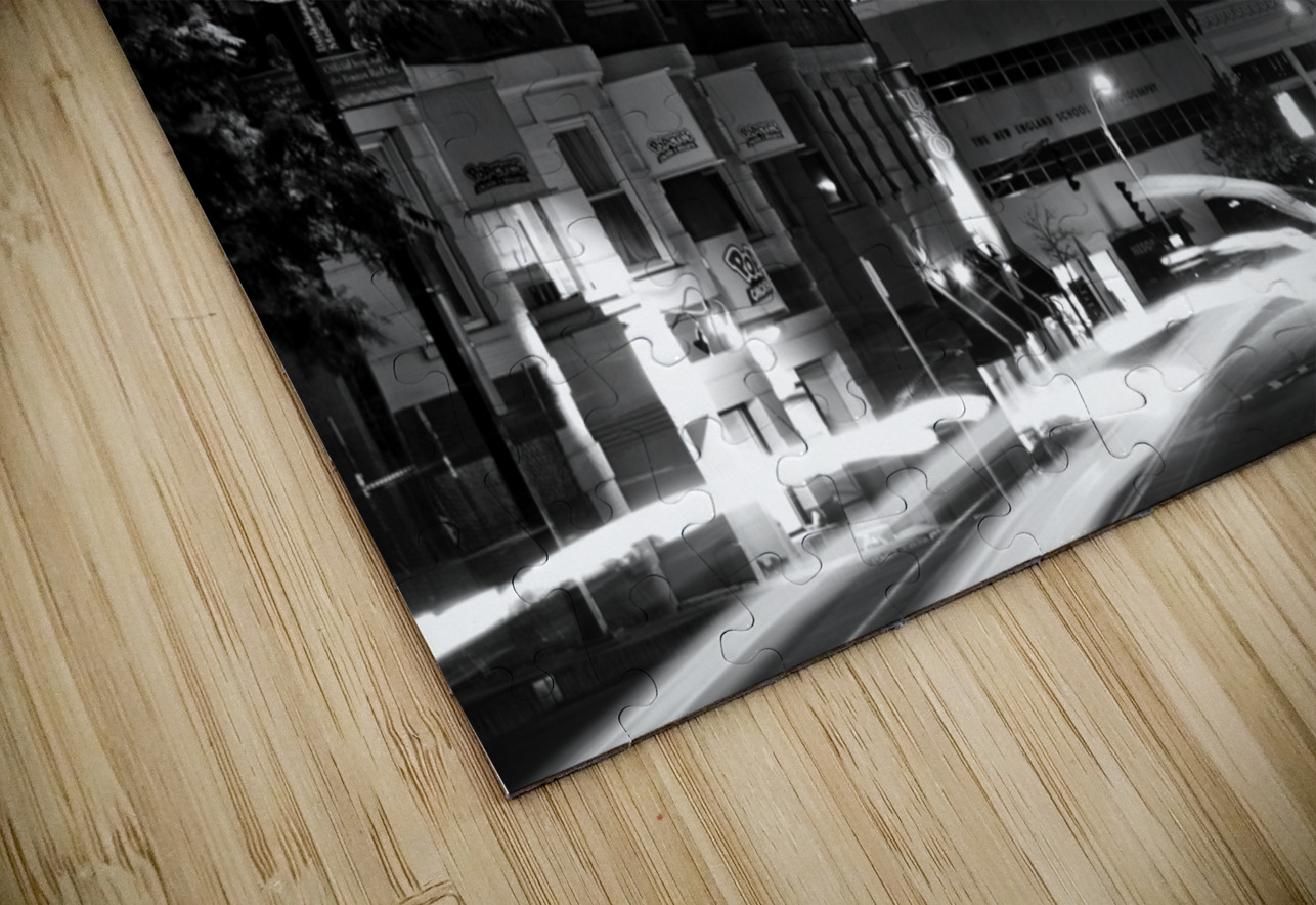 brookline avenue citgo sign  horizontal 24 Brookl Black And White Puzzle