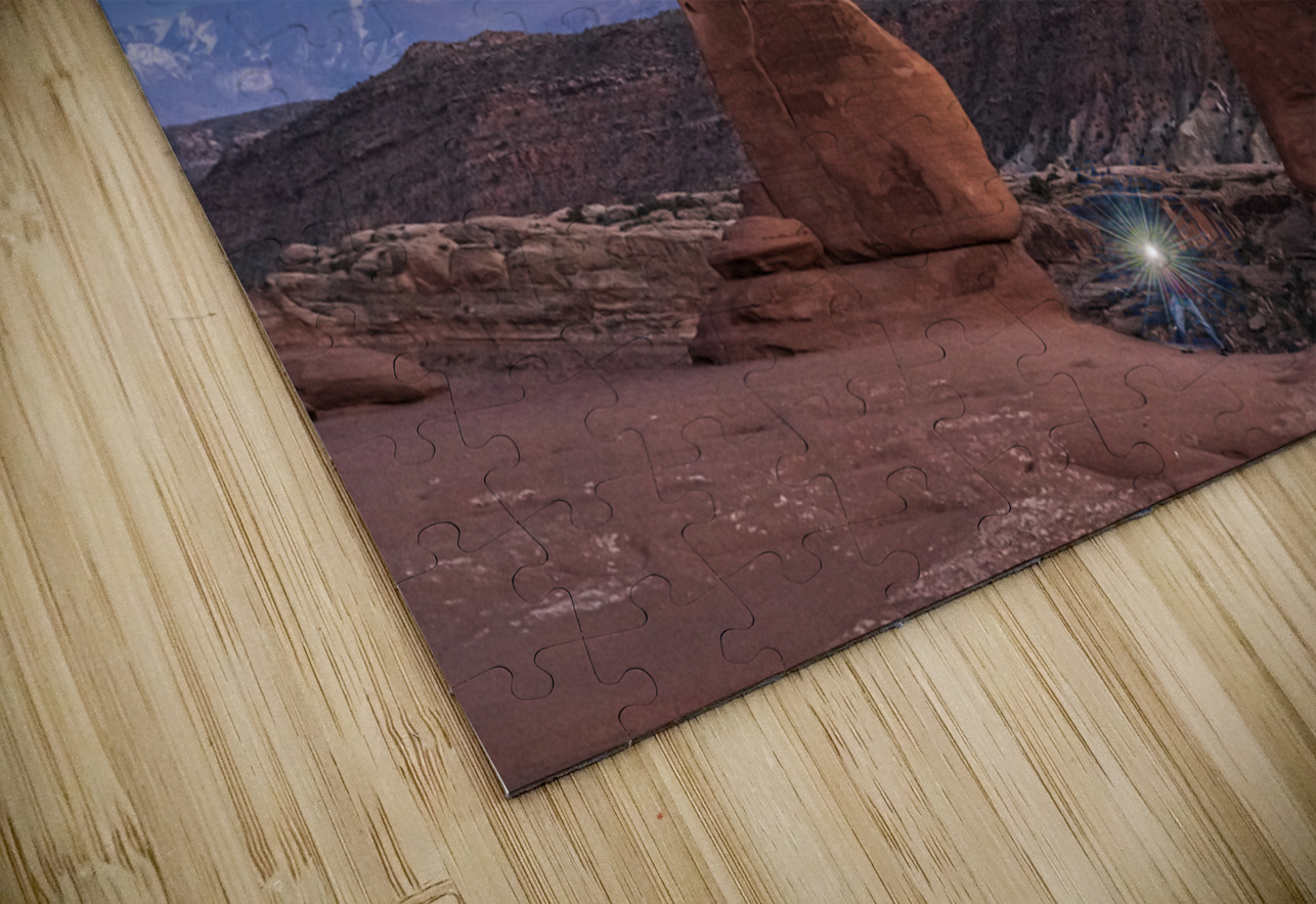 Light Shining on Delicate Arch Geoffrey Prior Puzzle
