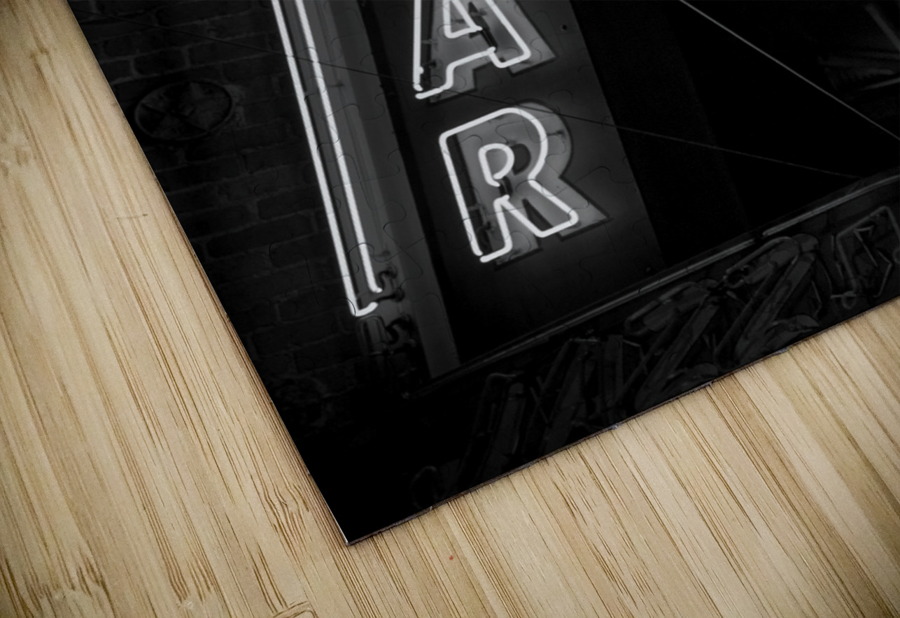 bar sign above dirty martini  vertical 488 Bar 13 Black And White Puzzle