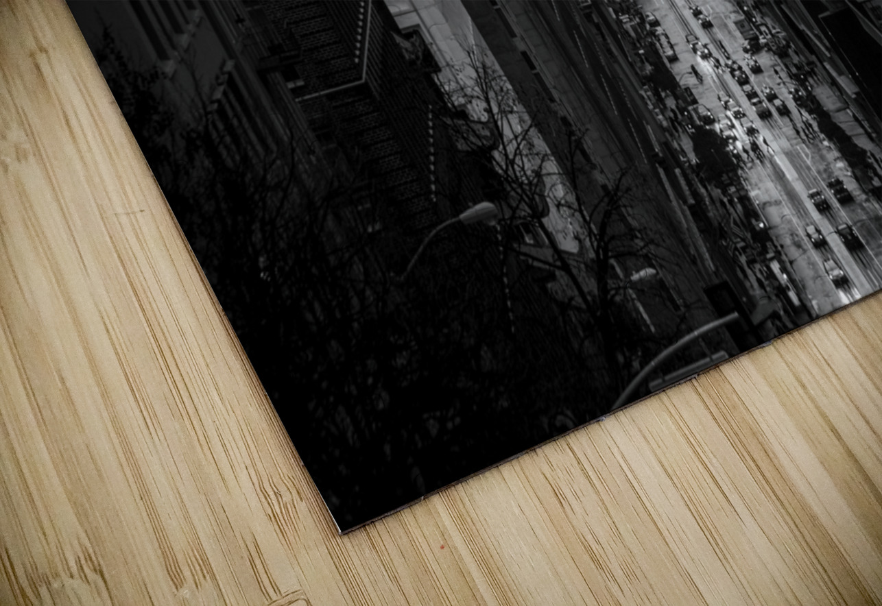 foggy rainy california street bay bridge  horizon Black And White Puzzle