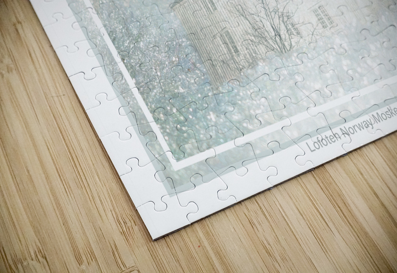 Lofoten Islands Moskenes Church Christmas Norma Brandsberg Photography Puzzle